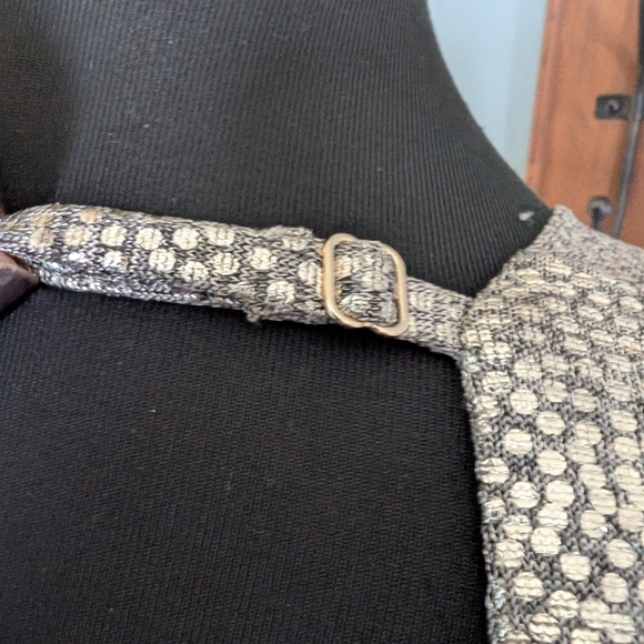 Skies Are Blue Gold Ruffled Wrap Mini Dress Women's Size Small - Picture 12 of 16